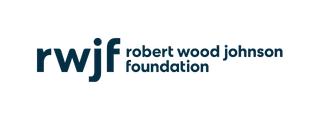 Logo of the Robert Wood Johnson Foundation featuring the initials 'RWJF' and the full name.