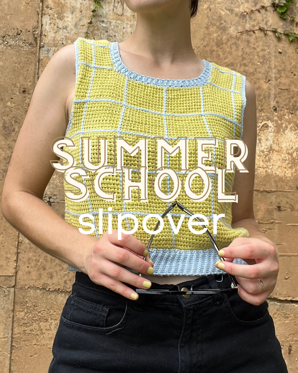 Summer School Slipover: Beginner Tunisian Crochet Vest Pattern — Just The  Worsted, Modern Crochet Patterns