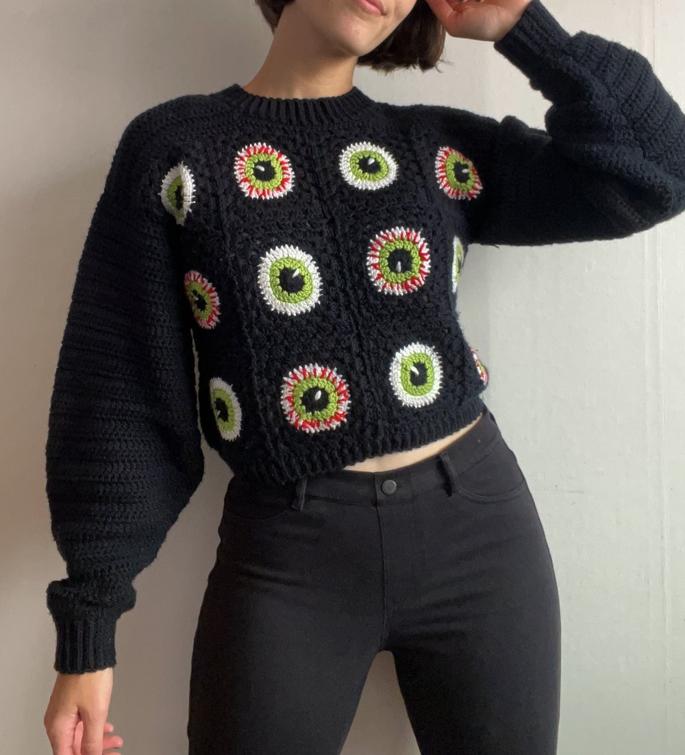 Snowed In Pullover: Christmas Granny Square Sweater — Just The Worsted, Modern Crochet Patterns