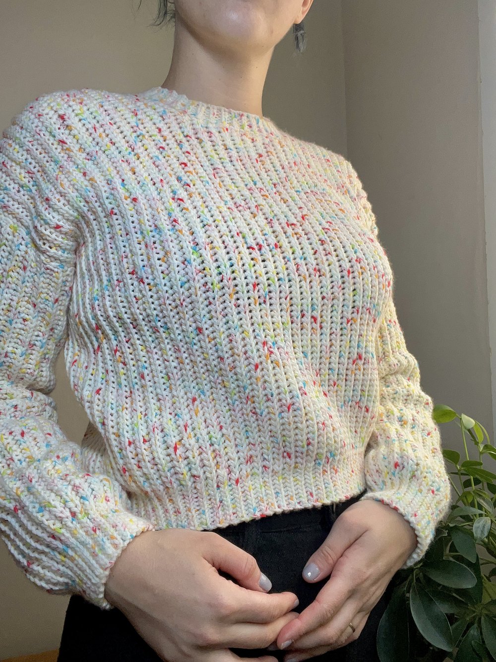 Snowed In Pullover: Christmas Granny Square Sweater — Just The Worsted, Modern Crochet Patterns