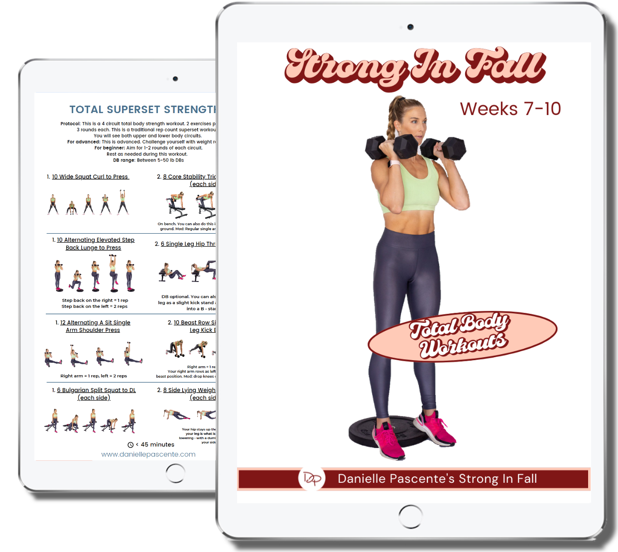 Strong in Fall 22 additional workouts ebook Ipad cover and inside page.png