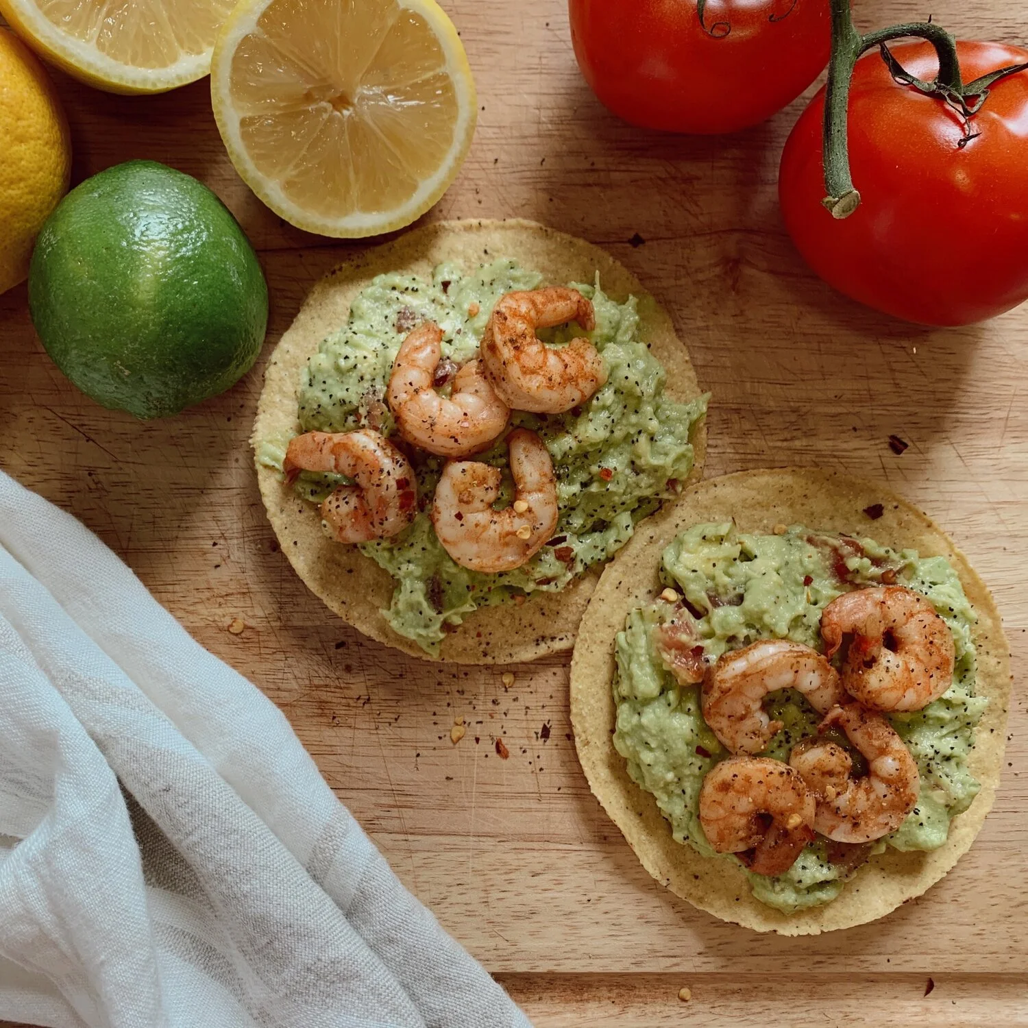 SHRIMP TOSTADA
