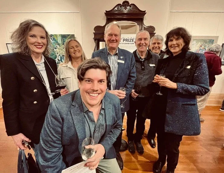 At the 2023 All Connections to Unley Art Prize exhibition in the Hughes Gallery.