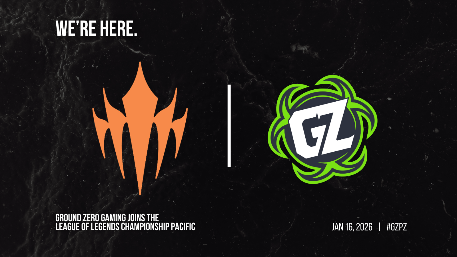 Ground Zero Gaming joins the League of Legends Championship Pacific (LCP) for the 2026 season