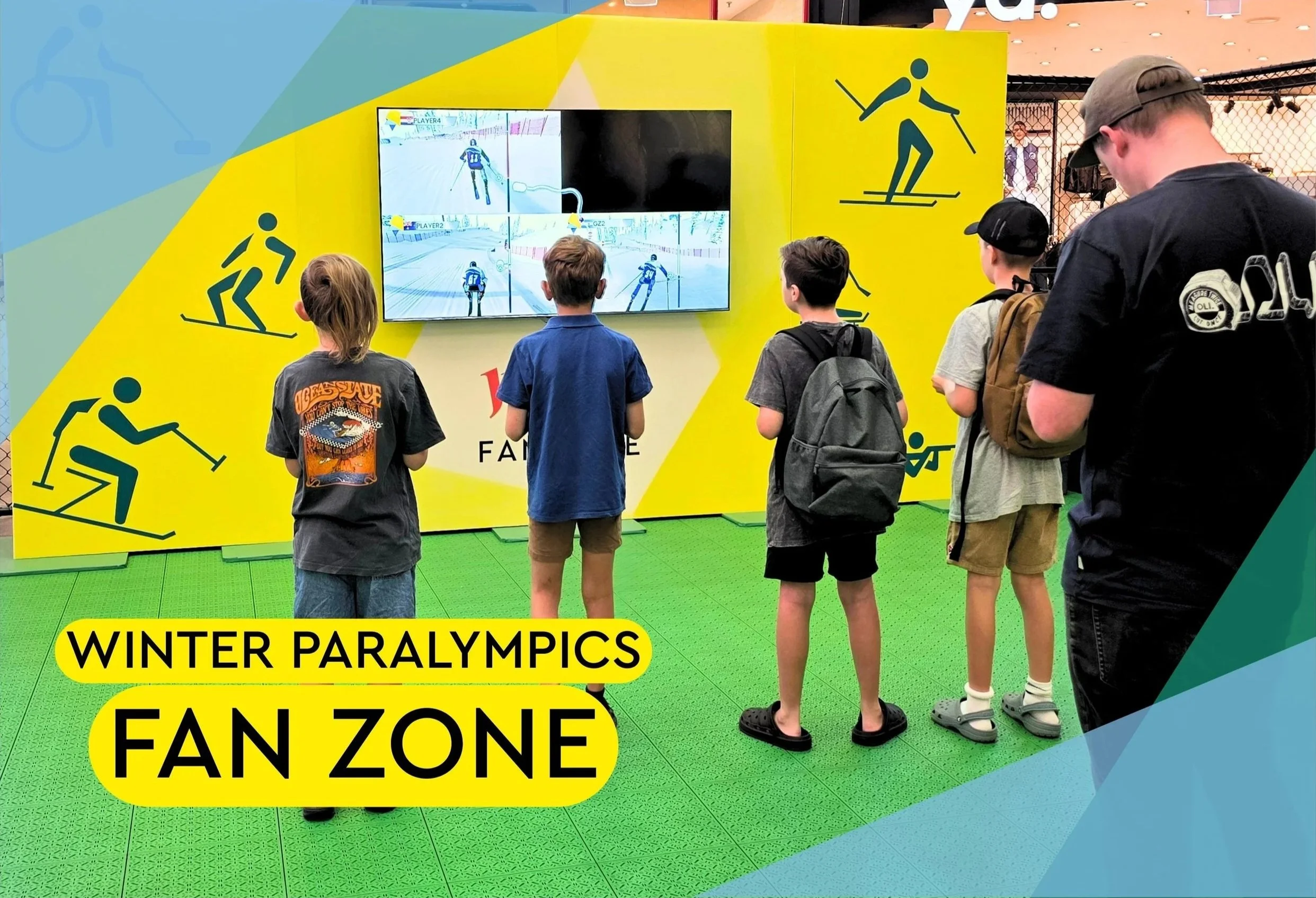 Winter Paralympics fan zone at Westfield Carousel