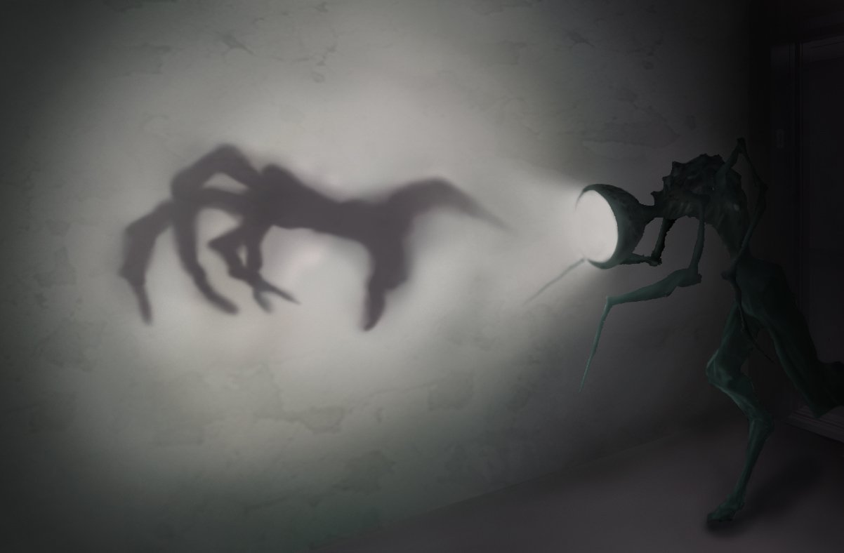 Lamp Monster (Digital Painting; 2021)