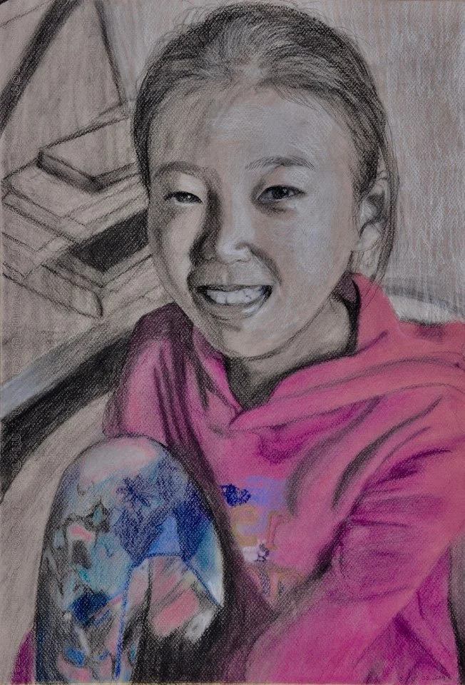 A Smile of Comfort (Charcoal; 2019)