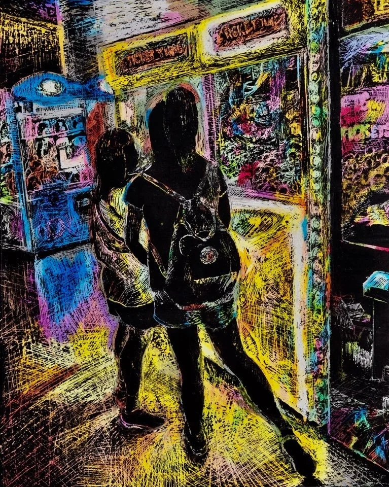 Luck Follows (Scratch Making/Mixed Media; 2019)