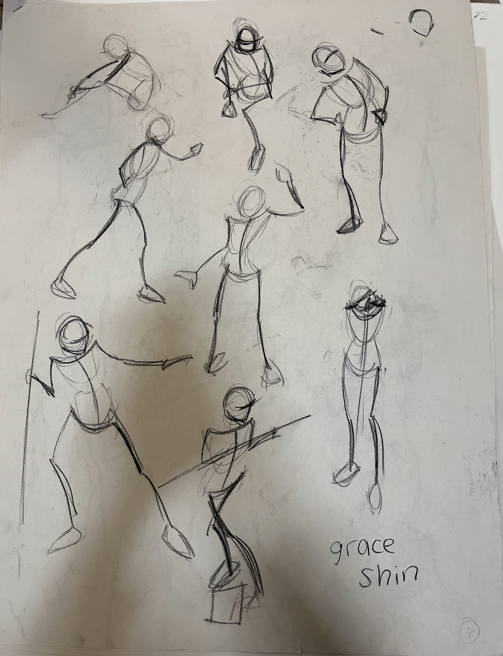 Figure Drawing (30 sec. poses; 2022)