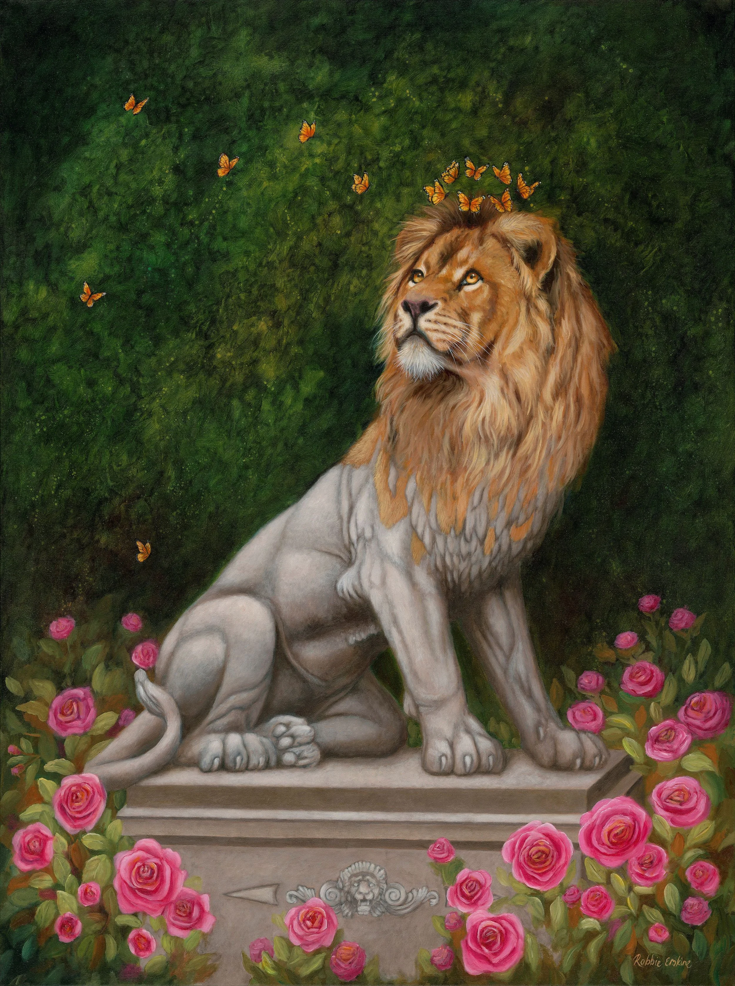 "Metamorphosis of the Monarch" Oil on canvas (Sold)