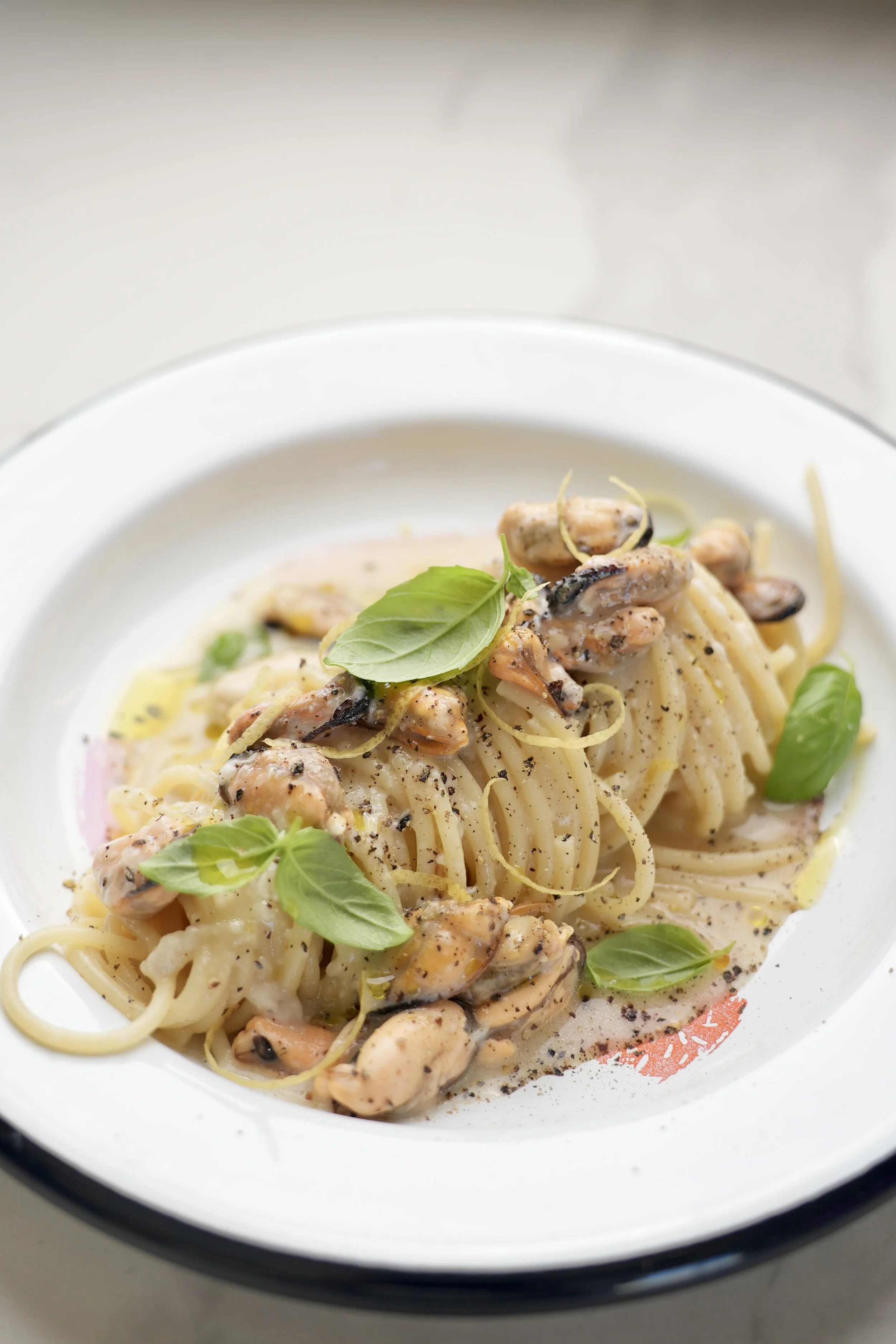 Mussels & Pecorino pasta