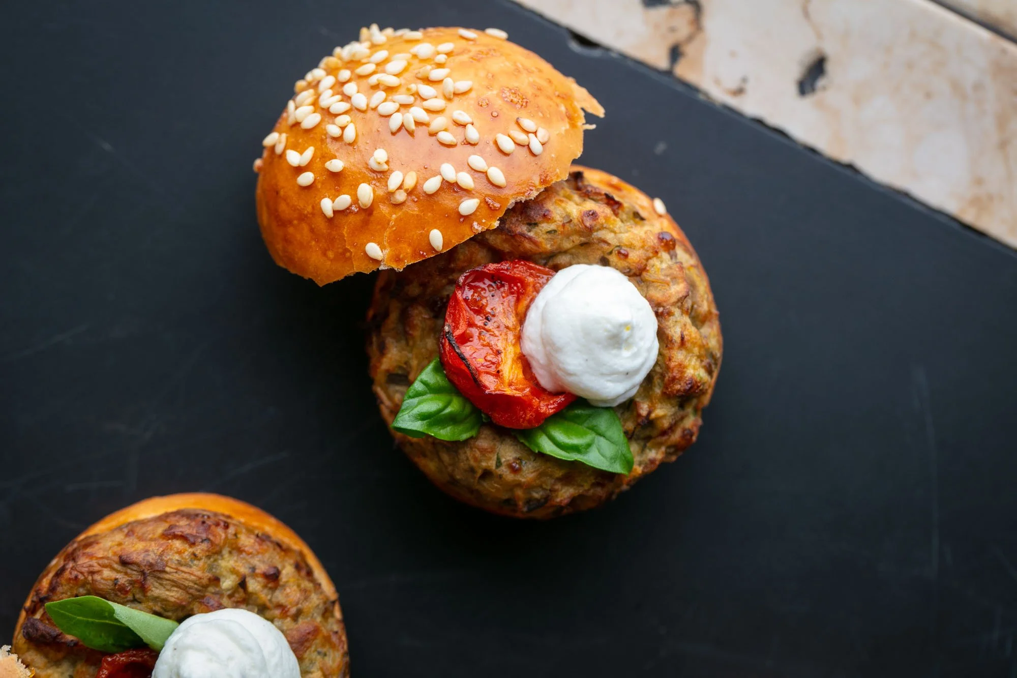Aubergines Burgers (eggplant)