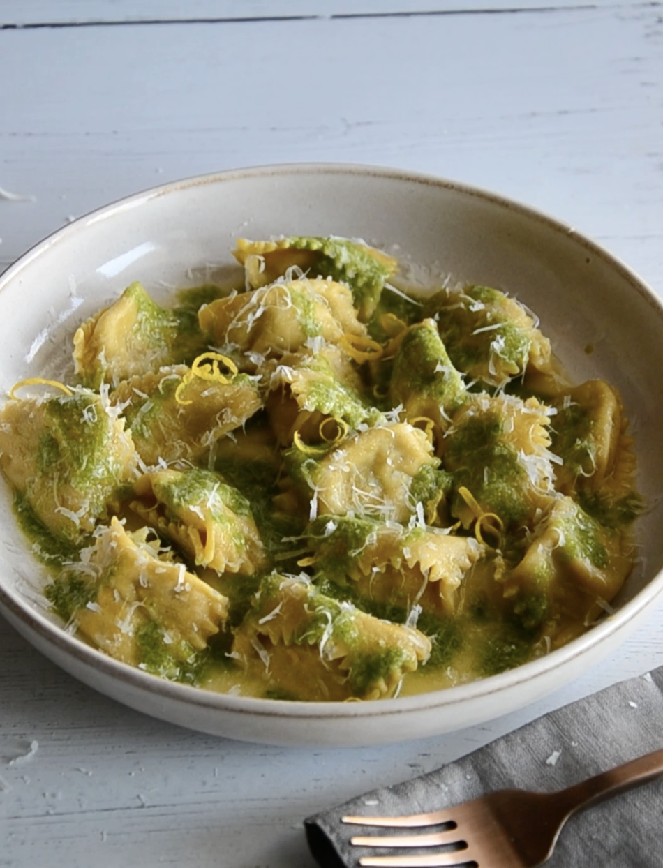 Chicken agnolotti