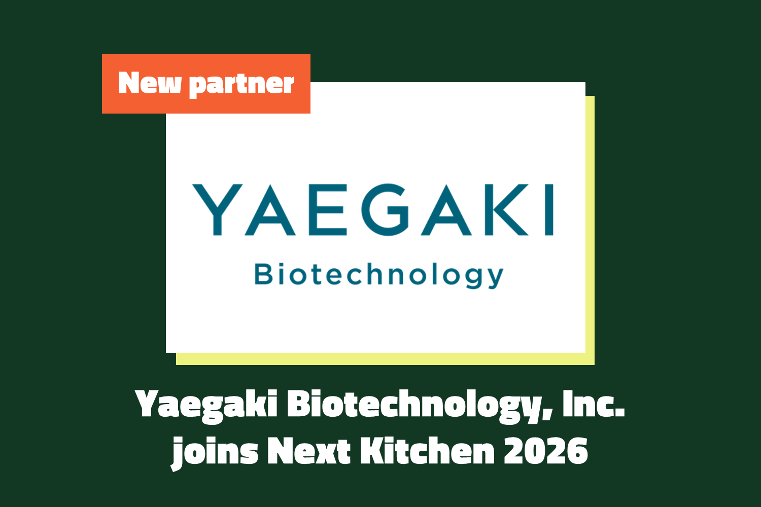 Meet our program partner: Yaegaki Biotechnology, Inc.