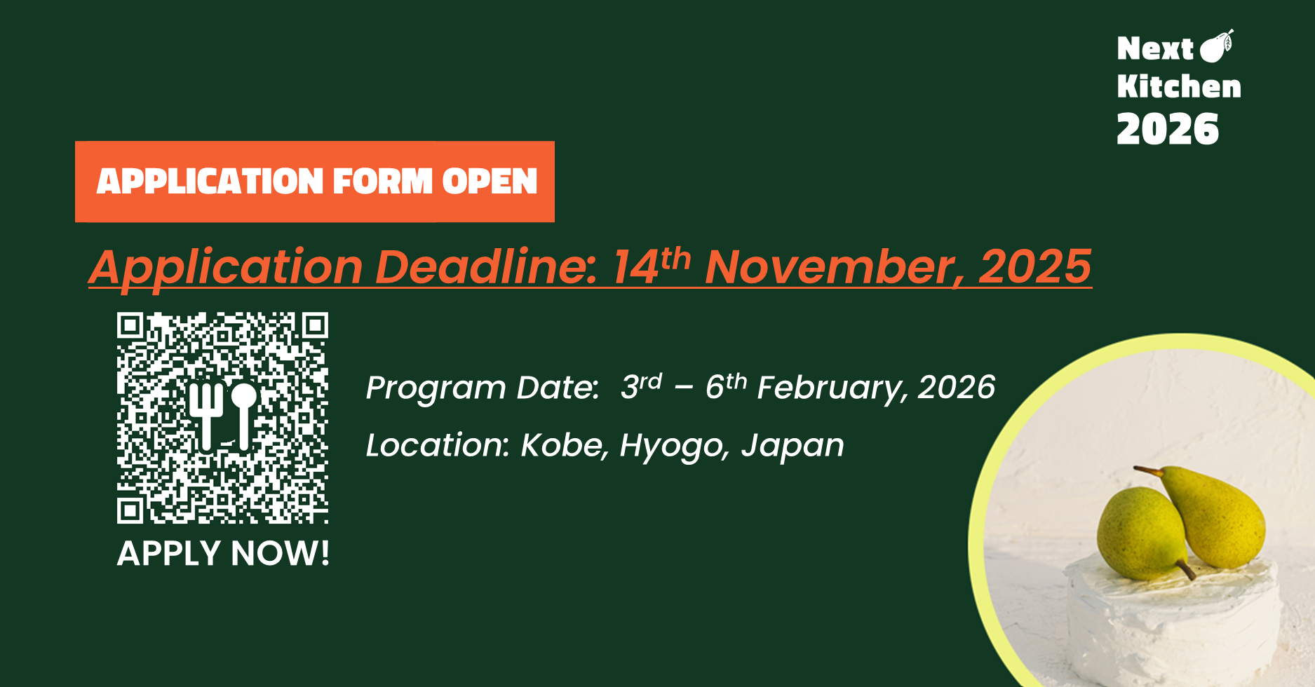 APPLICATION FORM ARE NOW OPEN!!