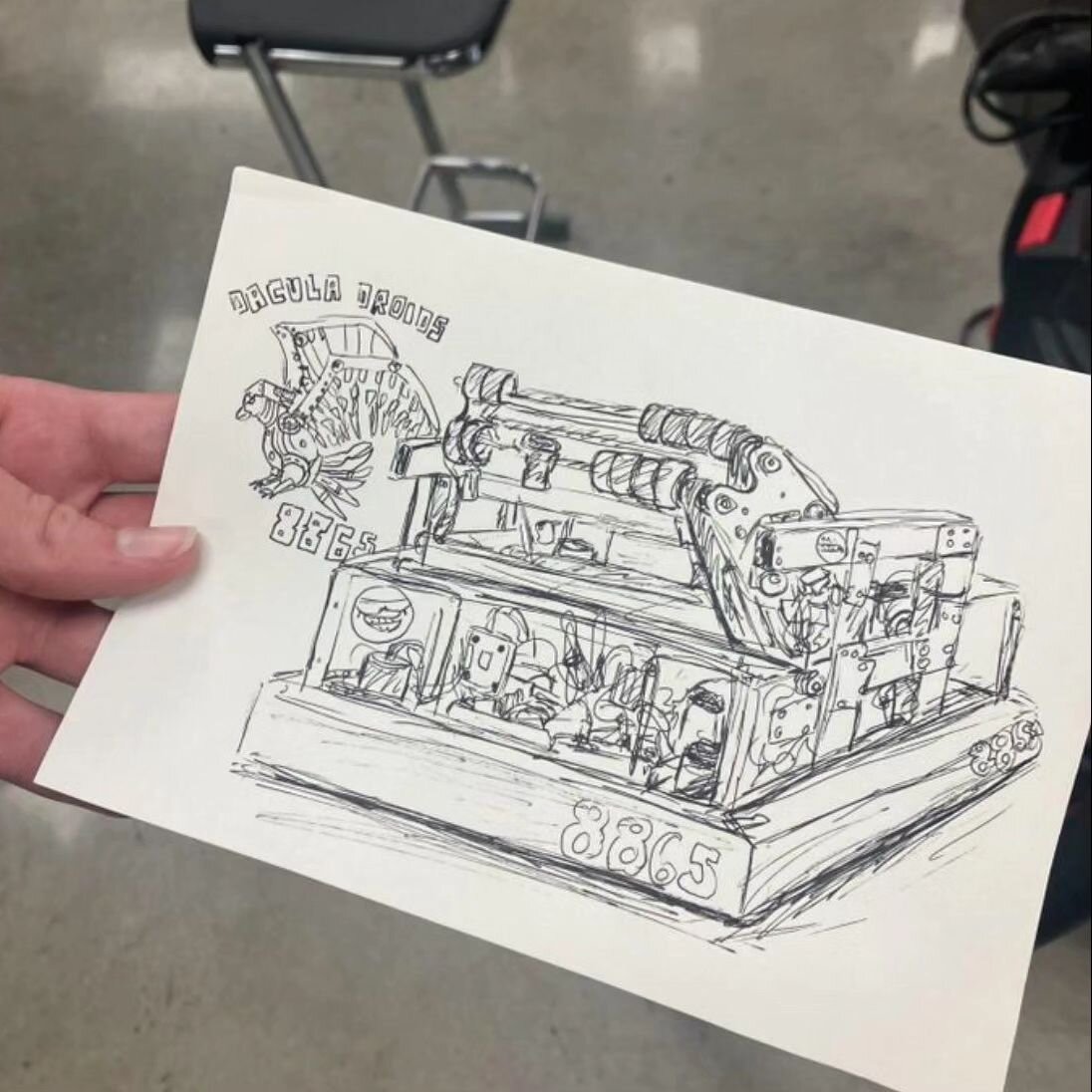 Another incredible drawing of @dacula_robotics by @2974walt!

Love this art + robots creation!