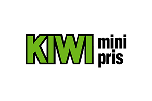 Logo med teksten "KIWI mini pris"