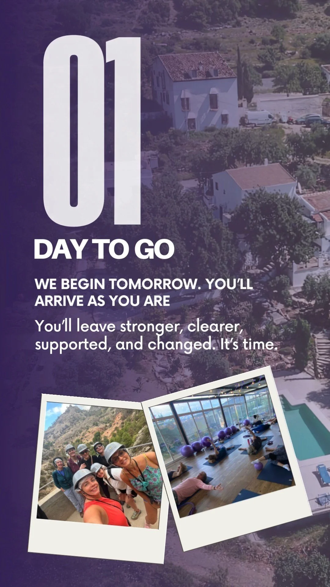 1 day to go!
We begin tomorrow.
You’ll arrive as you are. You’ll leave stronger, clearer, supported, and changed.
It’s time.
Book Here: https://www.bryonyspilates.co.uk/retreats-sc2no
@theolivebranch.elchorro
#PilatesAbroad #E