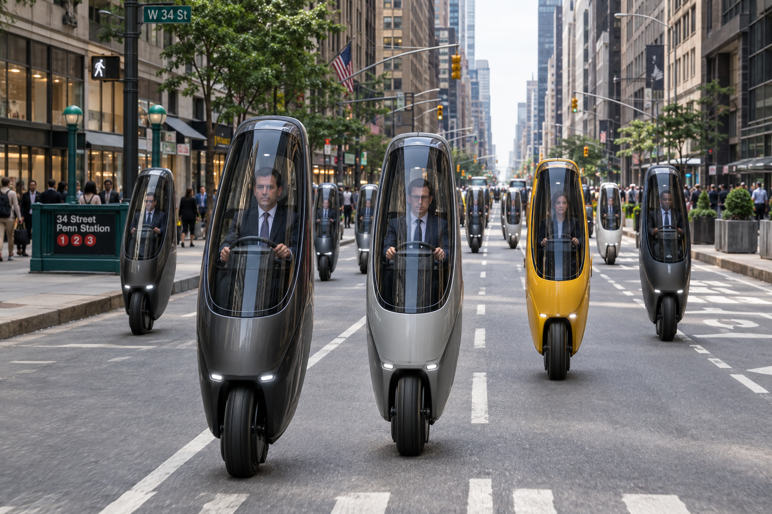 SlimCars are a solution for traffic congestion in urban areas and are related to a potential sci-fi project.