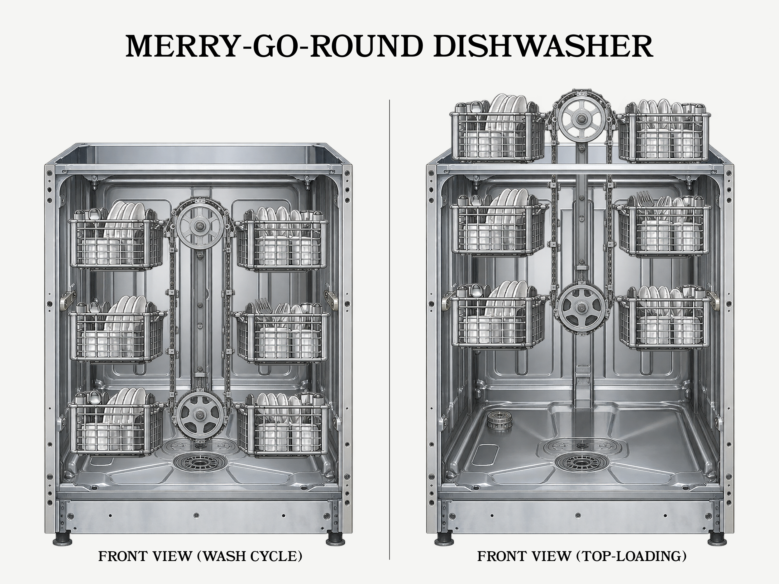 After watching my children climb on top of the dishwasher door while reaching for knives, I decided a top-loading dishwasher might be a better setup. | September '26