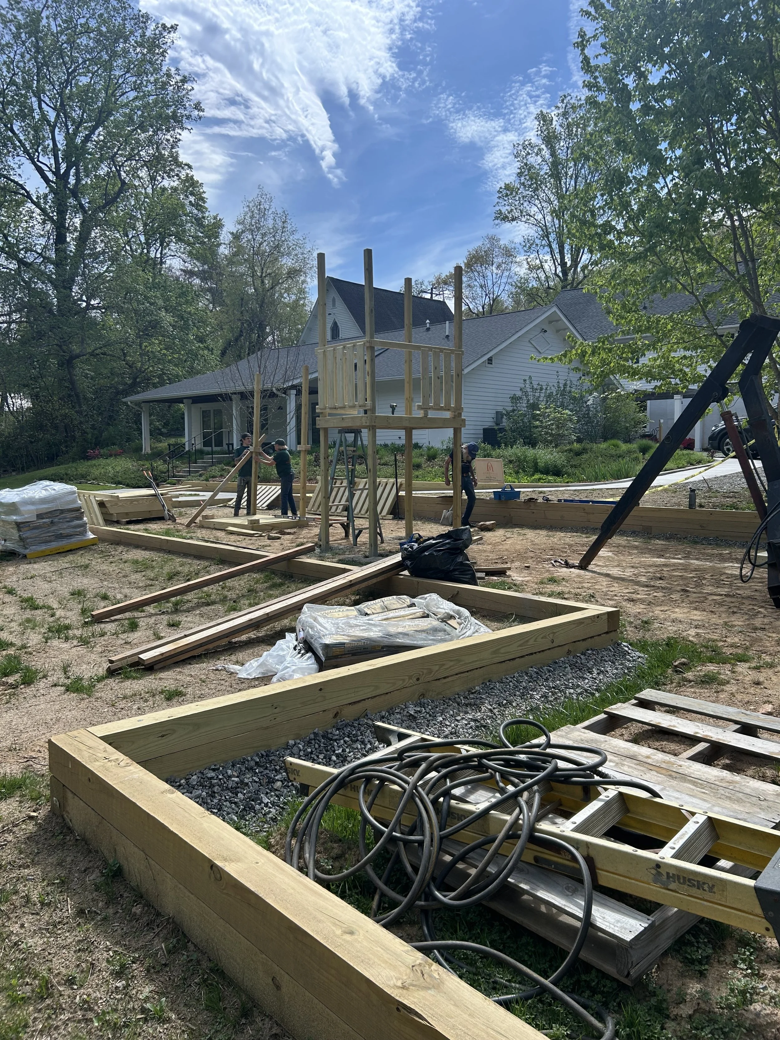 A shape begins to form