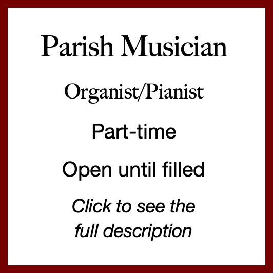 Button link to parish musician job description