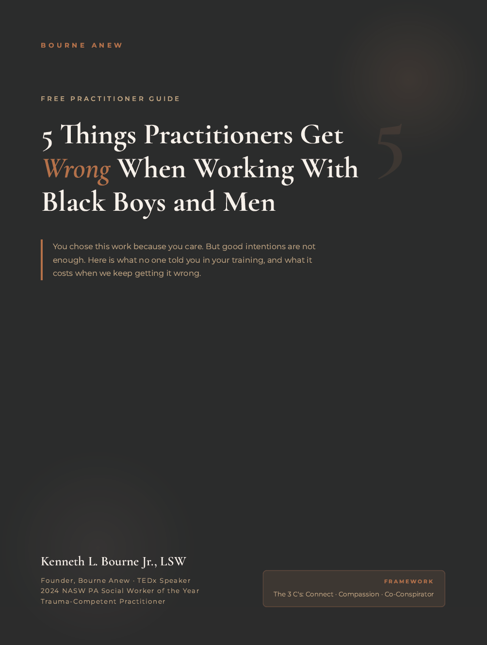 5 Things Practitioners Get Wrong When Working With Black Boys and Men