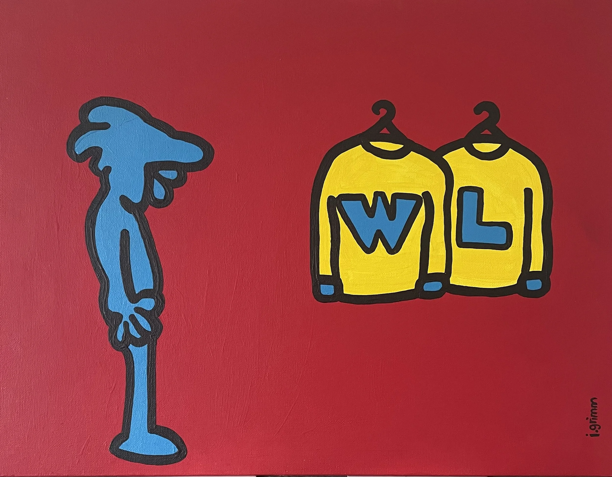 Winners & Losers 18x14 Acrylic On Canvas Panel - $250
