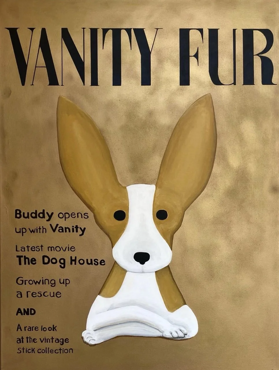 Vanity Fur 40x30 Acrylic On Canvas - Please Inquire