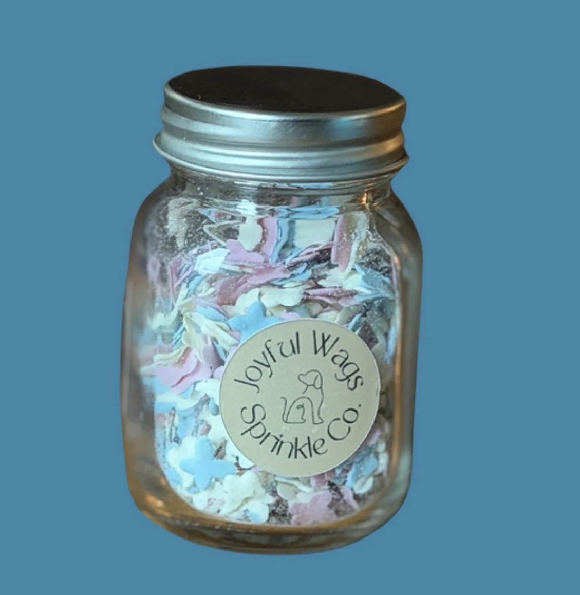 Joyful Wags Sprinkle Co. Butterfly Shaped Rainbow Sprinkles