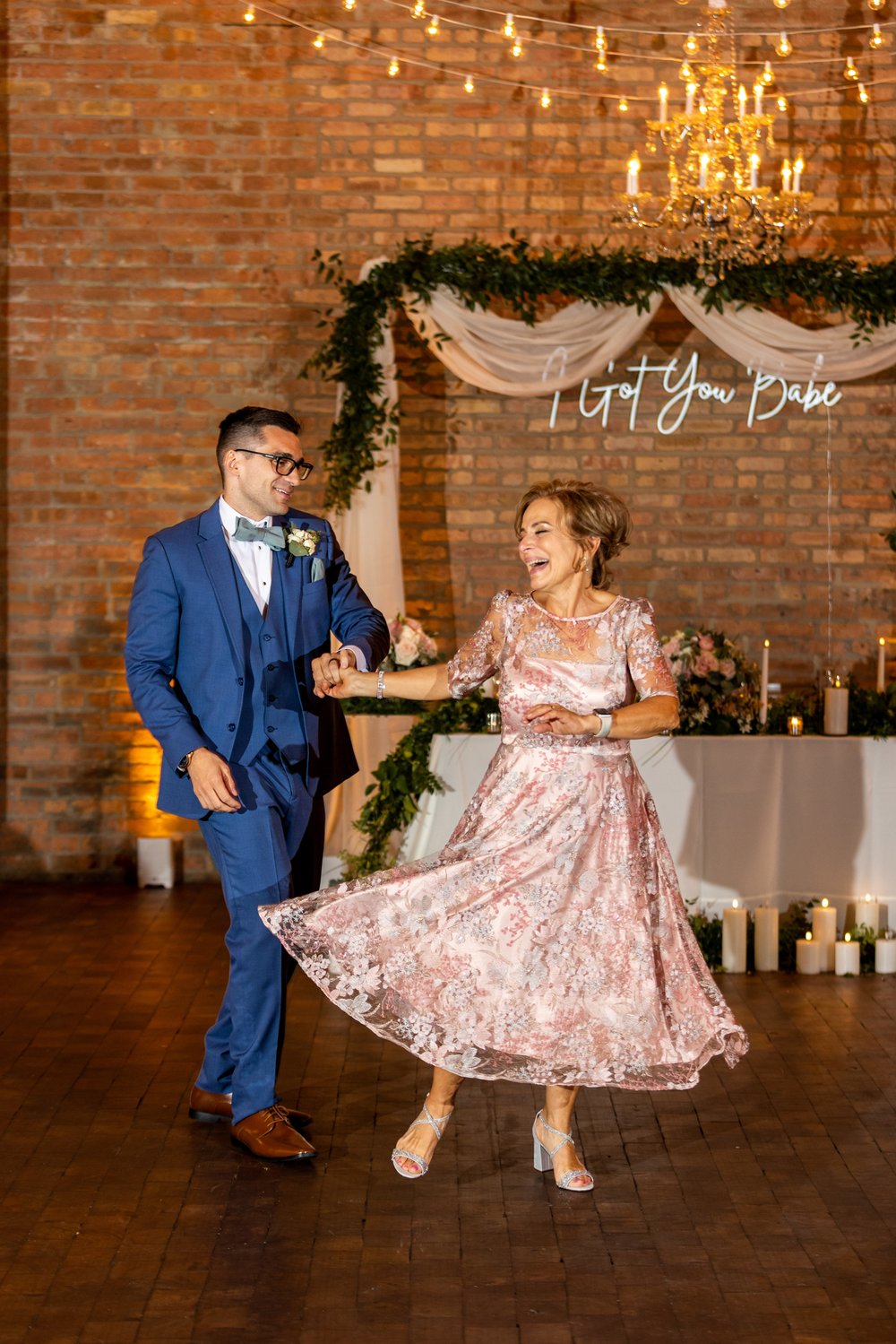 Alex Maldonado Photography | Chicago Wedding Photographer | parent dances at rockwell on the river reception space.jpg