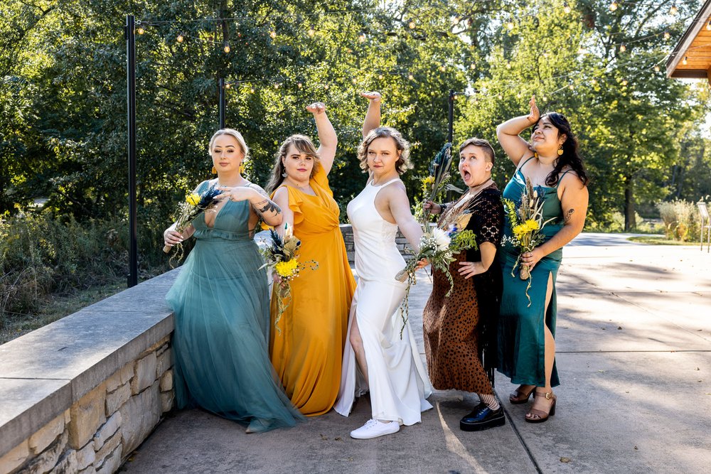 Alex Maldonado Photography | Chicago Wedding Photographer |  Four Rivers Environmental Education Center bridal party pics.jpg