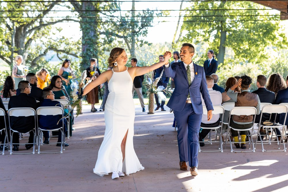 Alex Maldonado Photography | Chicago Wedding Photographer | Four Rivers Environmental Education Center bride and groom exit.jpg