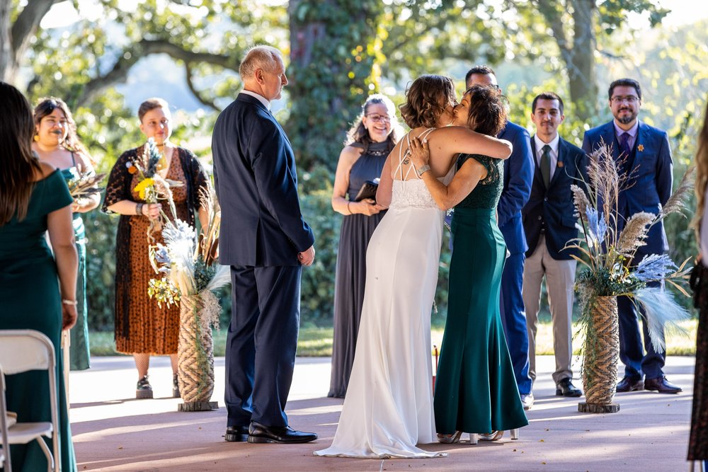 Alex Maldonado Photography | Chicago Wedding Photographer | Four Rivers Environmental Education Center bride given away from parents.jpg