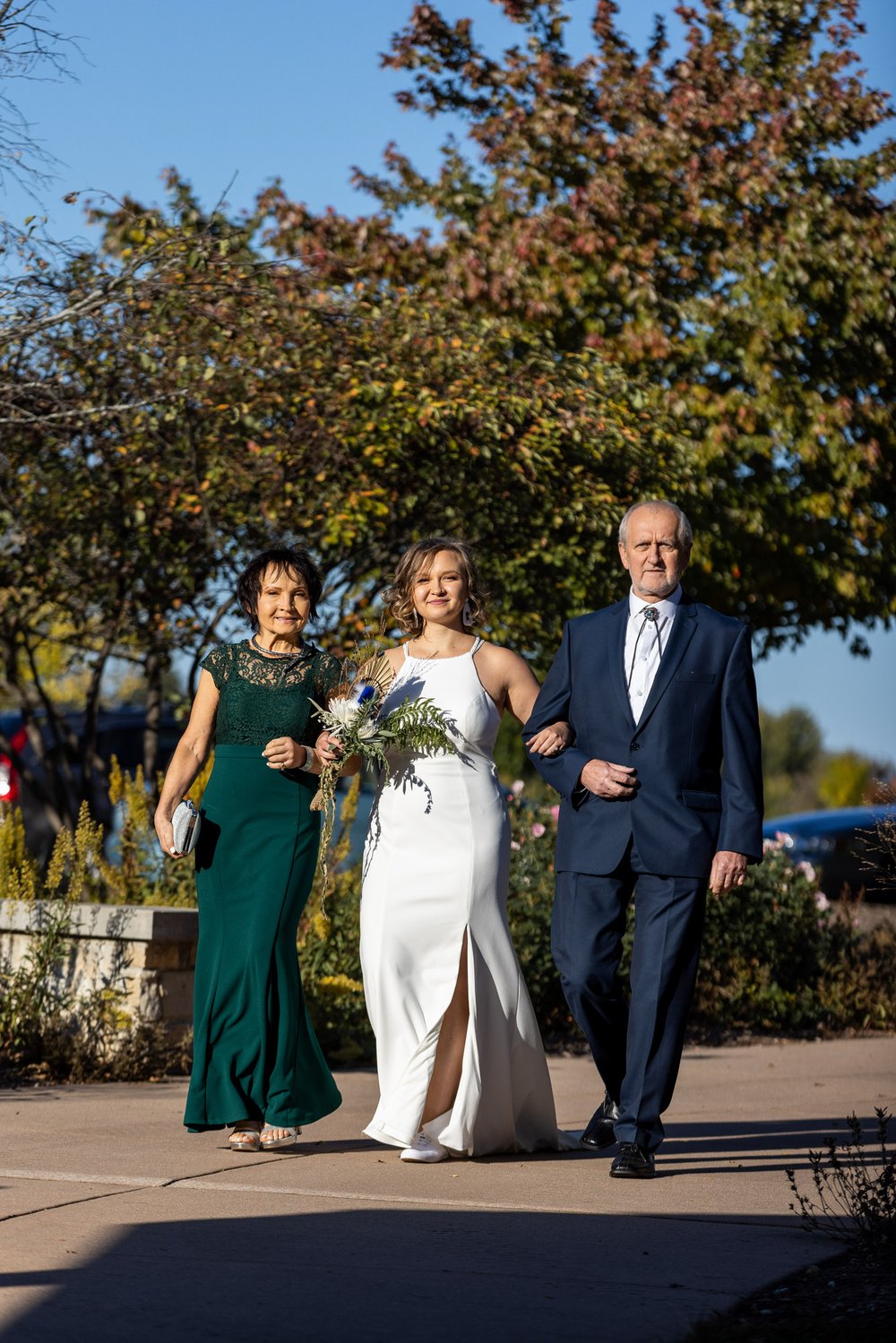 Alex Maldonado Photography | Chicago Wedding Photographer | Four Rivers Environmental Education Center bride walking down aisle.jpg