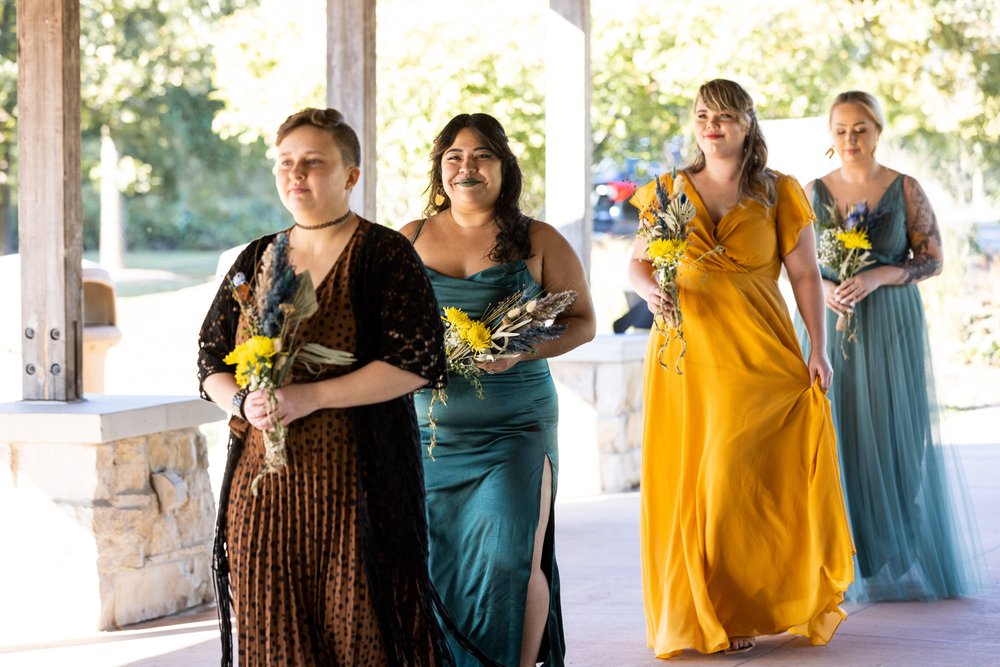 Alex Maldonado Photography | Chicago Wedding Photographer | Four Rivers Environmental Education Center ceremony wedding party bridesmaides.jpg