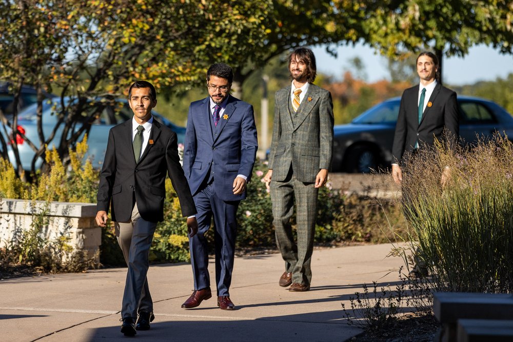 Alex Maldonado Photography | Chicago Wedding Photographer | Four Rivers Environmental Education Center wedding party groomsmen.jpg