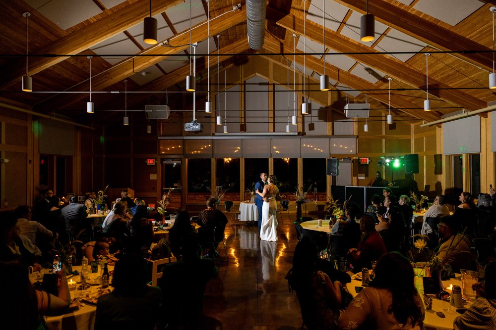 Alex Maldonado Photography | Chicago Wedding Photographer | -great hall Four Rivers Environmental Education Center reception first dance.jpg