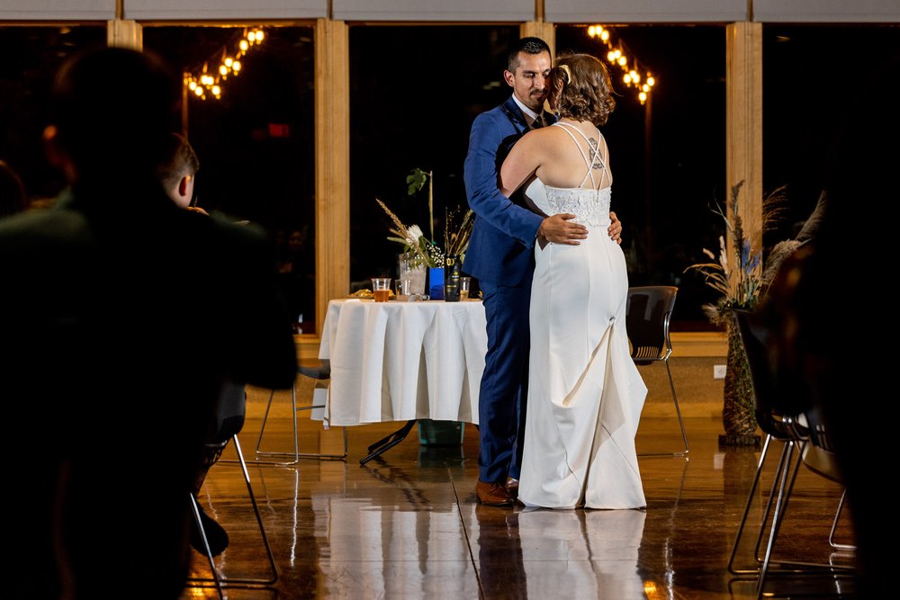 Alex Maldonado Photography | Chicago Wedding Photographer | Four Rivers Environmental Education Center bride and groom first dance.jpg