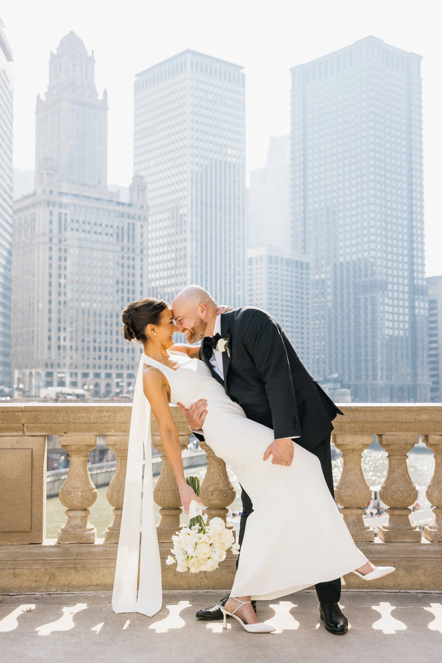 Abigail + Matthew | Chicago City Hall | Joes Seafood