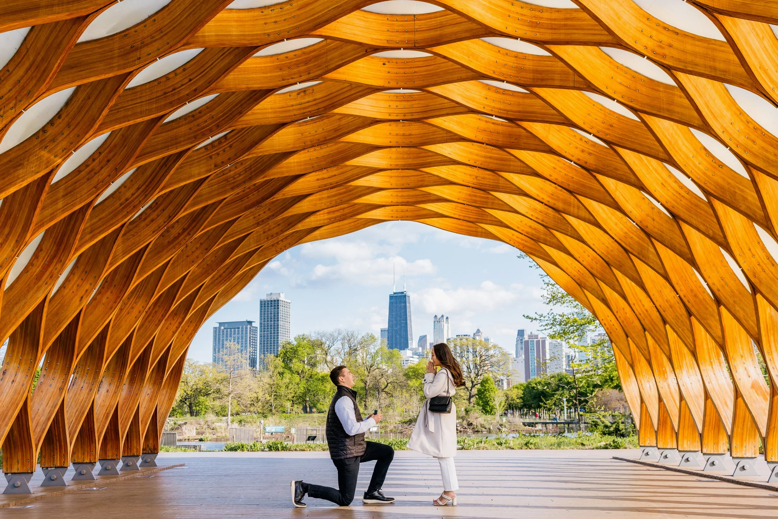 Gavin + Sara | Lincoln Park Honeycomb | Nature Boardwalk