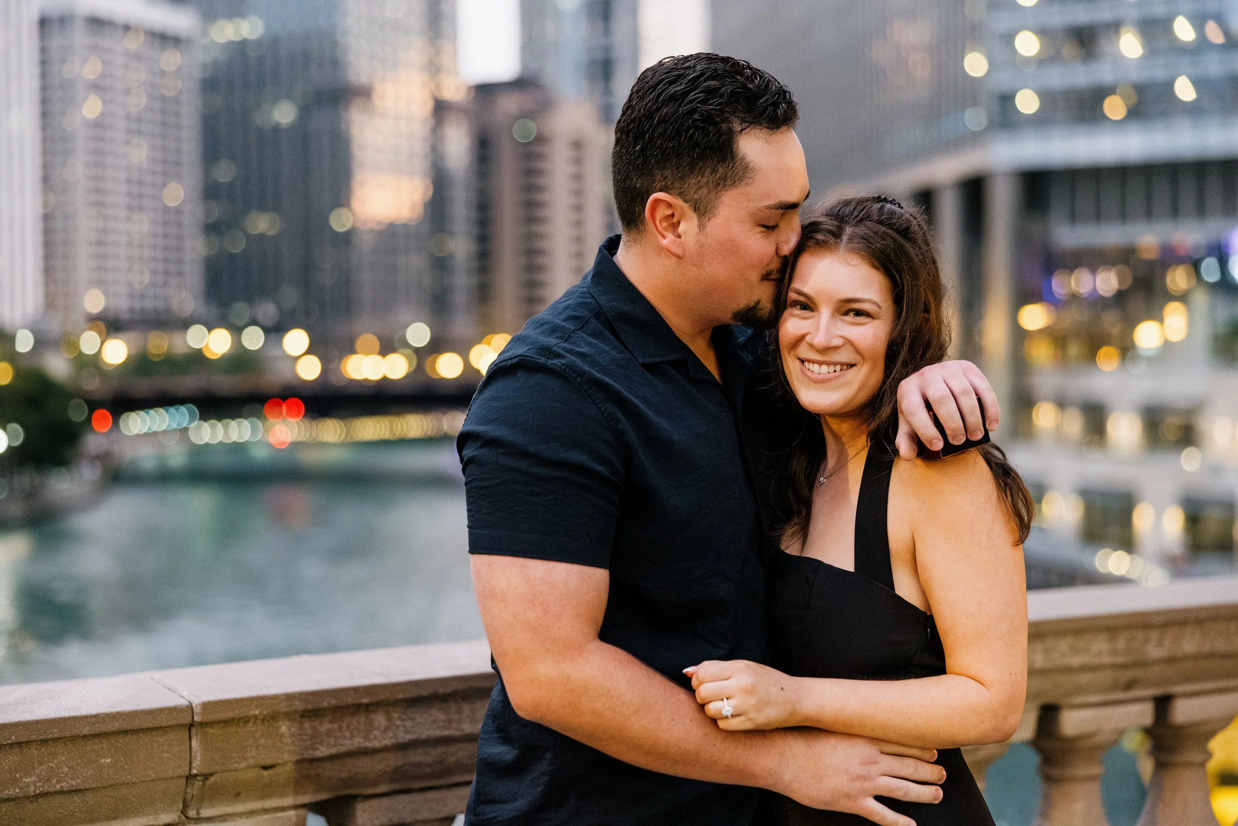 Alex Maldonado Photography- Charles + Jordyn - Wrigley Building Engagement Proposal at night 260628-11.jpg