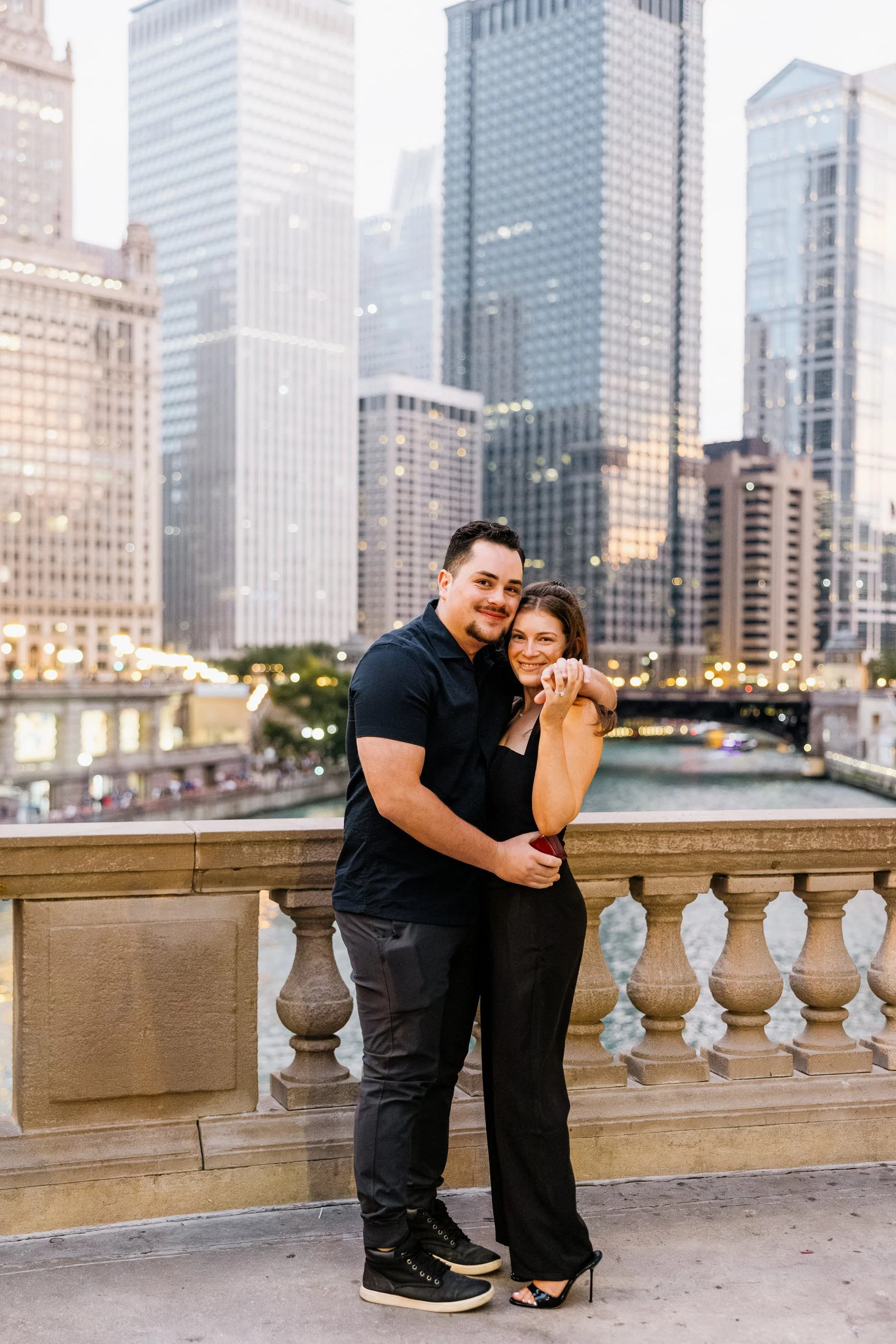 Alex Maldonado Photography- Charles + Jordyn - Wrigley Building Engagement Proposal at night 260628-12.jpg