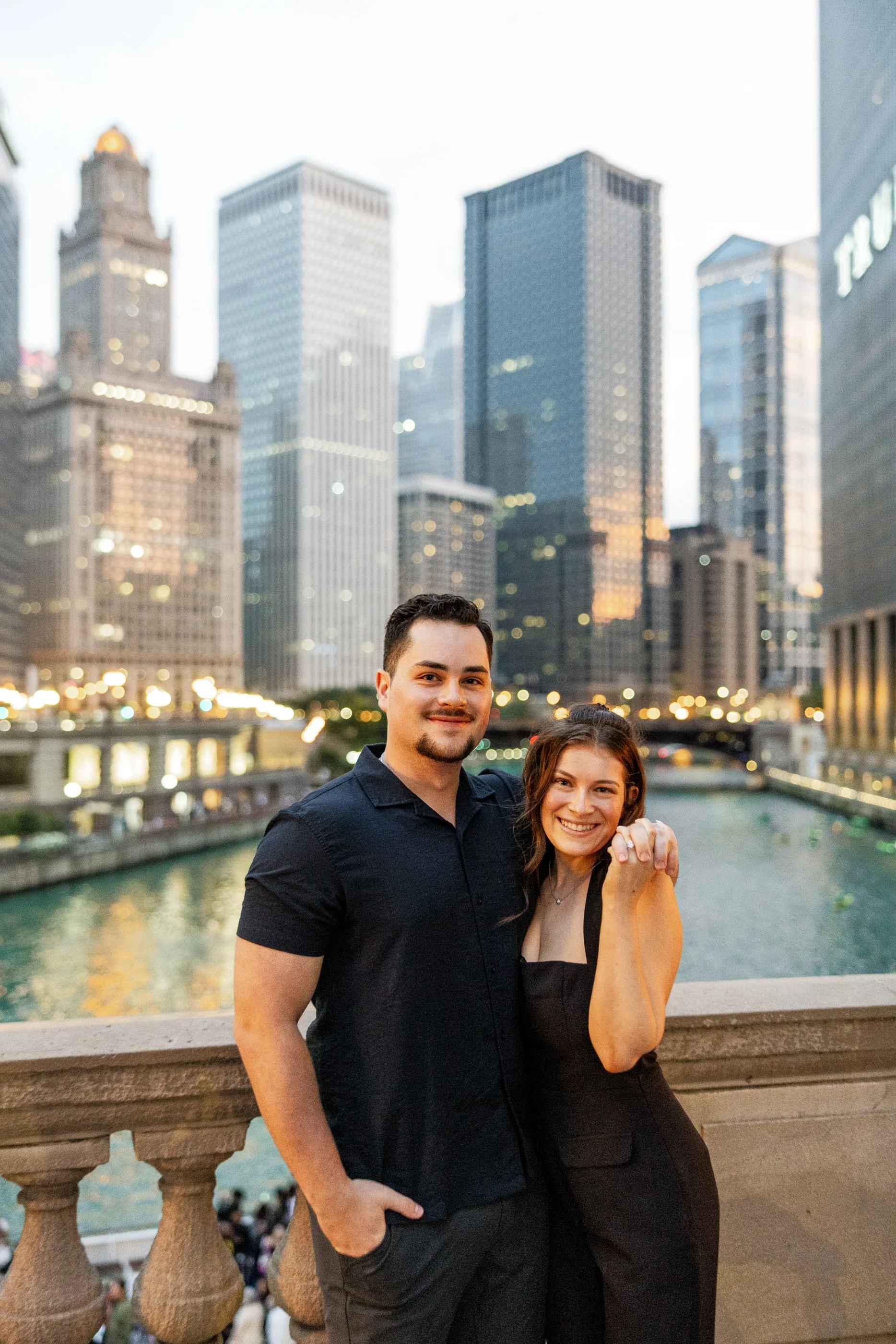 Alex Maldonado Photography- Charles + Jordyn - Wrigley Building Engagement Proposal at night 260628-13.jpg