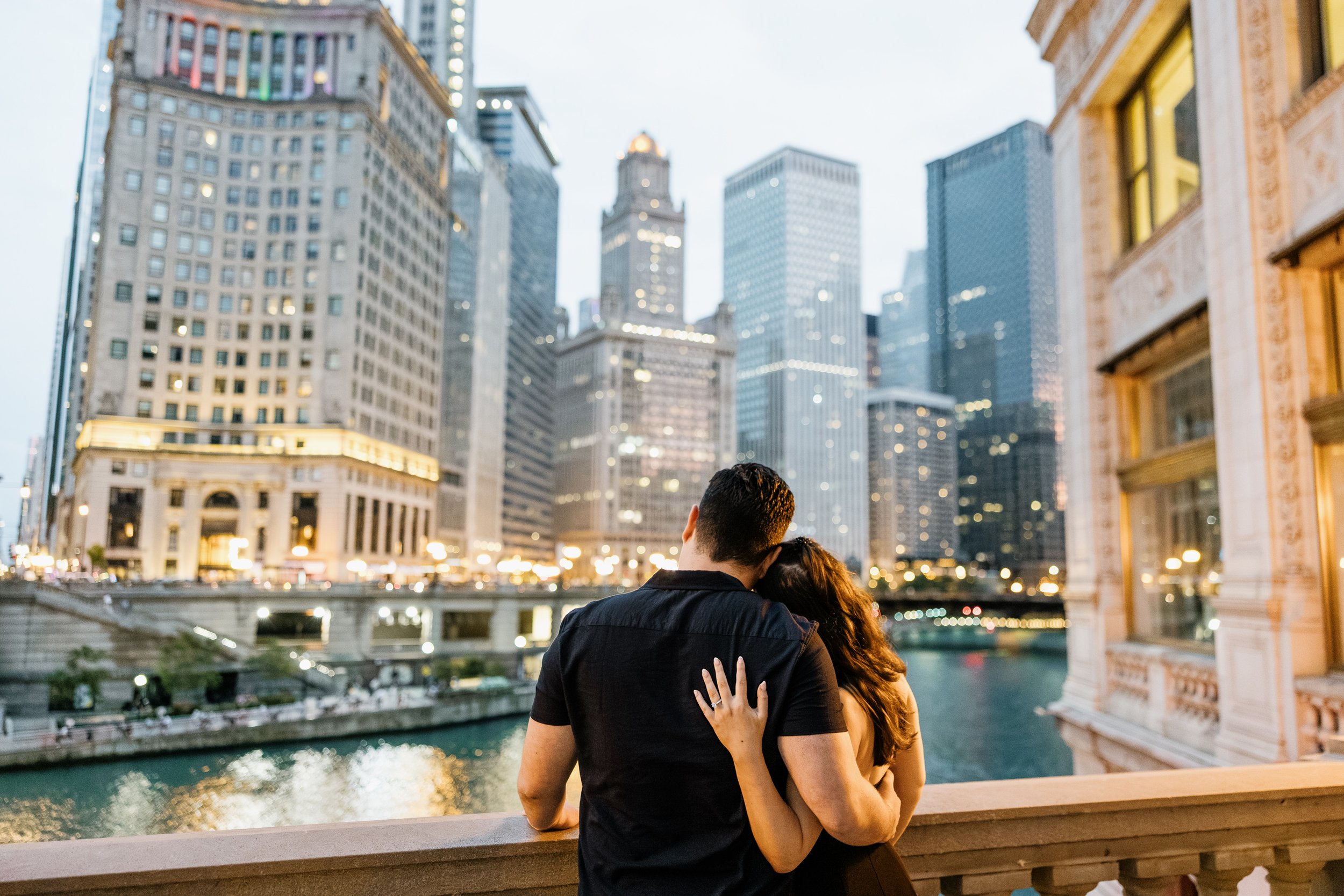 Alex Maldonado Photography- Charles + Jordyn - Wrigley Building Engagement Proposal at night 260628-18.jpg