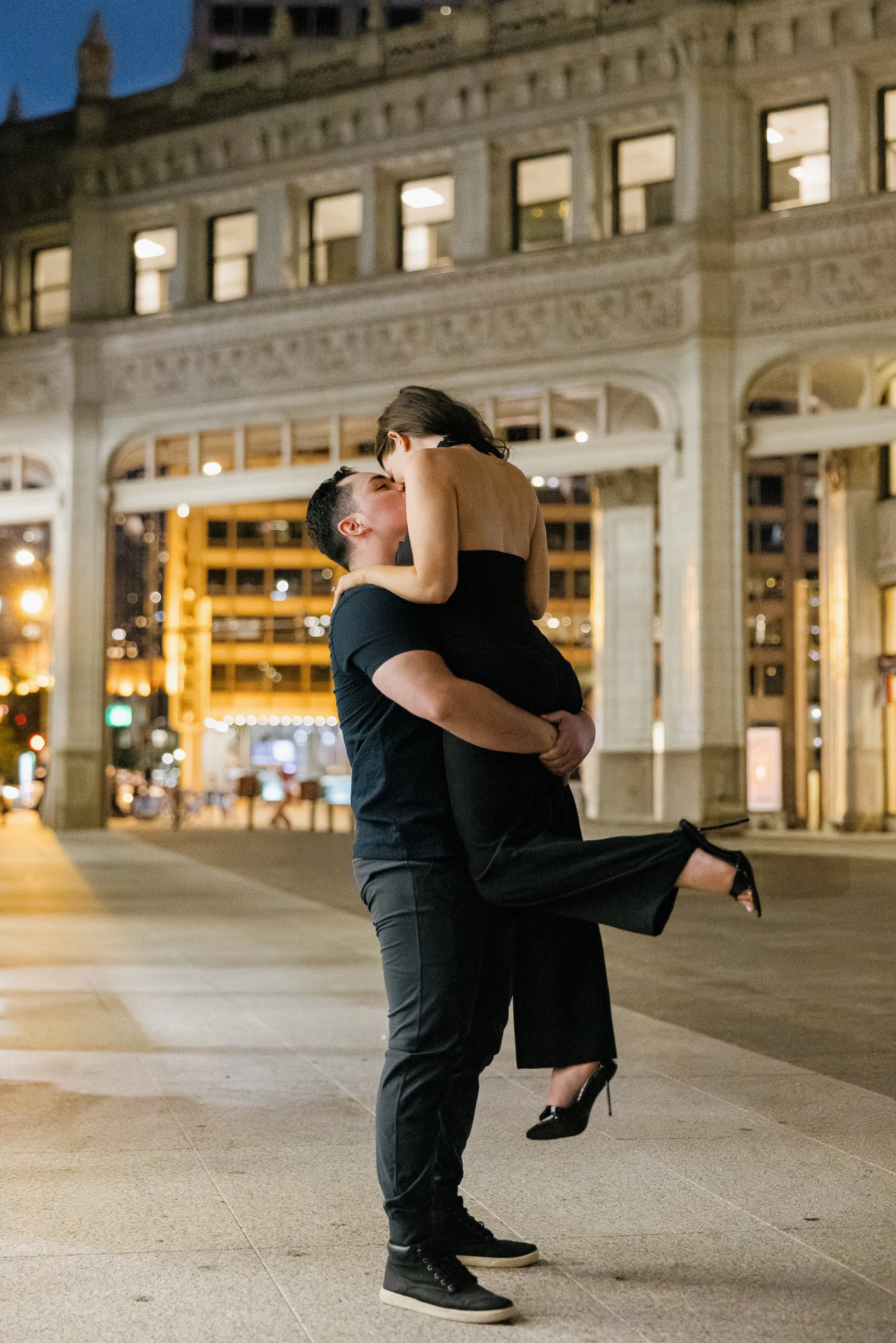 Alex Maldonado Photography- Charles + Jordyn - Wrigley Building Engagement Proposal at night 260628-29.jpg