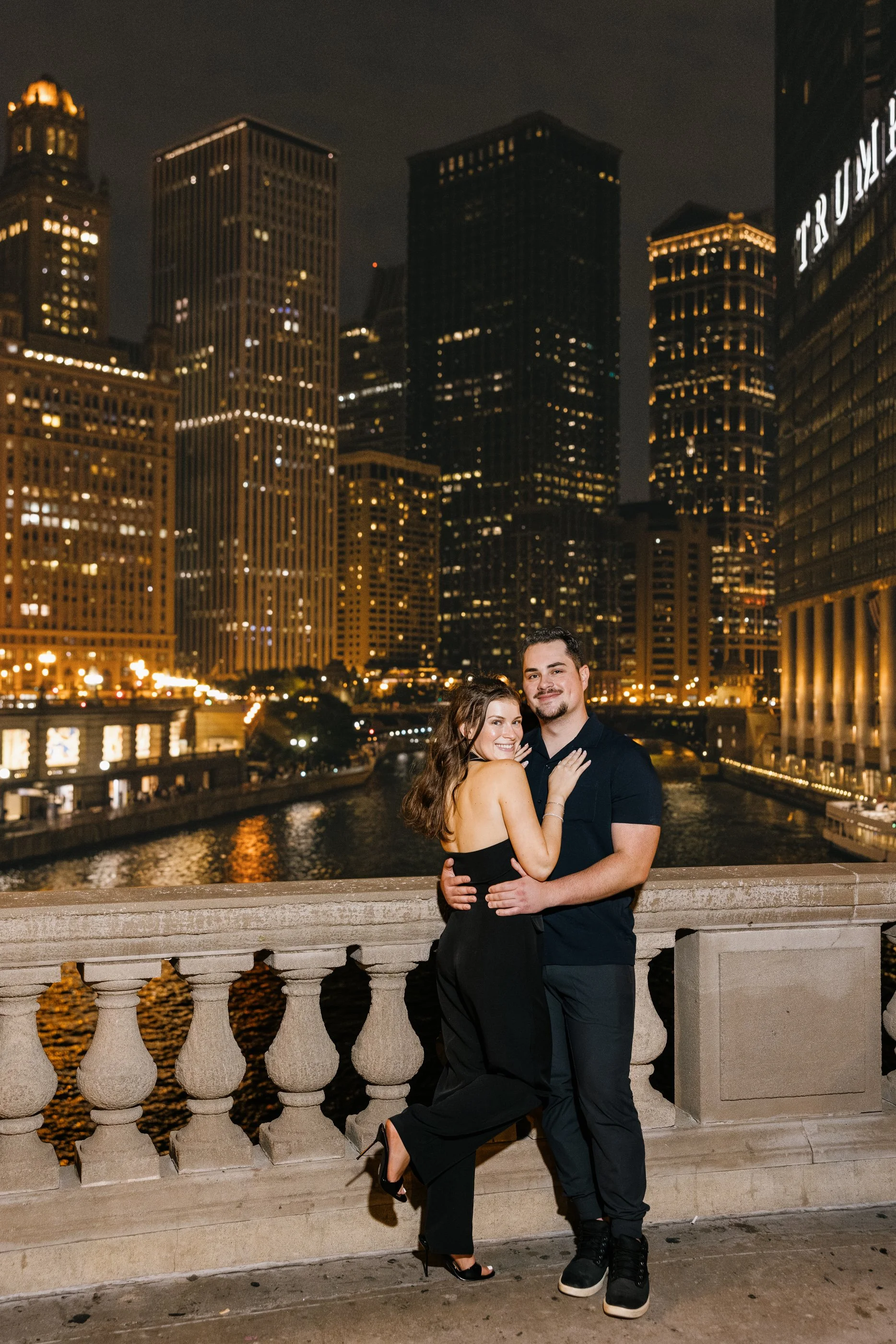 Alex Maldonado Photography- Charles + Jordyn - Wrigley Building Engagement Proposal at night 260628-46.jpg