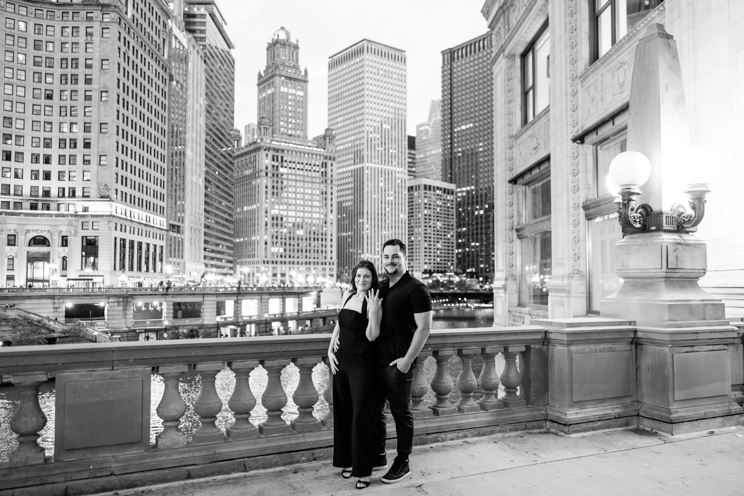 Alex Maldonado Photography- Charles + Jordyn - Wrigley Building Engagement Proposal at night 260628-17.jpg