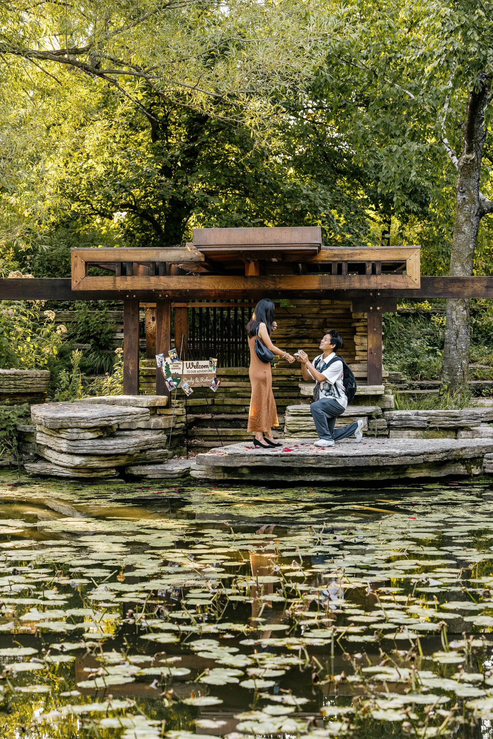 Robert + Cindy | Alfred Caldwell Lily Pool