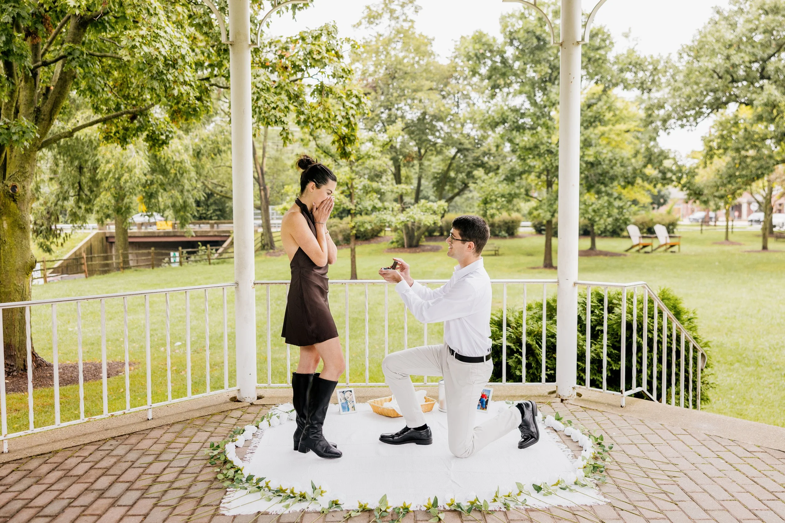 Joshua + Katie | Lake Bluff Gazebo